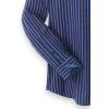 imagePaul Fredrick Mens Classic Fit Performance Stretch Stripe Casual Shirt