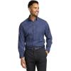 imagePaul Fredrick Mens Classic Fit Performance Stretch Stripe Casual Shirt