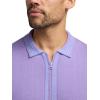 imagePaul Fredrick Mens Cotton Full Zip PoloPurple