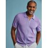 imagePaul Fredrick Mens Cotton Full Zip PoloPurple