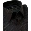 imagePaul Fredrick Mens Tailored Fit Comfort Stretch NonIron Dot Dress Shirt