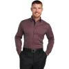 imagePaul Fredrick Mens Tailored Fit Comfort Stretch NonIron Geometric Dress Shirt