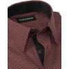 imagePaul Fredrick Mens Tailored Fit Comfort Stretch NonIron Geometric Dress Shirt