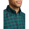 imagePaul Fredrick Mens Tailored Fit Comfort Stretch NonIron Plaid Dress Shirt