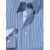 imagePaul Fredrick Mens Tailored Fit Comfort Stretch NonIron Stripe Dress Shirt