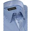 imagePaul Fredrick Mens Tailored Fit Comfort Stretch NonIron Stripe Dress Shirt