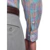 imagePaul Fredrick Mens Tailored Fit Comfort Stretch NonIron Tattersall Dress Shirt