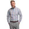 imagePaul Fredrick Mens Tailored Fit Comfort Stretch NonIron Tattersall Dress Shirt