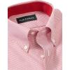 imagePaul Fredrick Mens Tailored Fit NonIron Cotton Stripe Dress Shirt