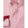 imagePaul Fredrick Mens Tailored Fit NonIron Cotton Stripe Dress Shirt