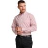 imagePaul Fredrick Mens Tailored Fit NonIron Cotton Stripe Dress Shirt