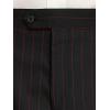 imagePaul Fredrick Mens Wool Stretch Plaid Single Pleat Suit Pants
