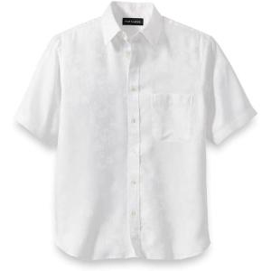 imagePaul Fredrick Mens Classic Fit Lyocell Solid Jacquard Casual ShirtWhite