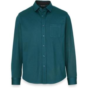 imagePaul Fredrick Mens Cotton Blend Button Front Polo