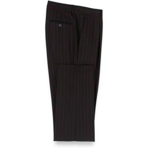 imagePaul Fredrick Mens Wool Stretch Plaid Single Pleat Suit Pants