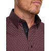 imagePaul Fredrick Mens Classic Fit Comfort Stretch NonIron Geometric Dress Shirt