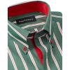 imagePaul Fredrick Mens Classic Fit Comfort Stretch NonIron Stripe Dress Shirt