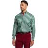 imagePaul Fredrick Mens Classic Fit Comfort Stretch NonIron Stripe Dress Shirt