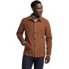 imagePaul Fredrick Mens Microfiber Corduroy Shirt Jacket Brown 4X Large