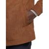 imagePaul Fredrick Mens Microfiber Corduroy Shirt Jacket Brown XX Large