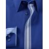 imagePaul Fredrick Mens Tailored Fit Comfort Stretch NonIron Solid Dress Shirt
