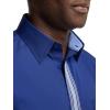imagePaul Fredrick Mens Tailored Fit Comfort Stretch NonIron Solid Dress Shirt