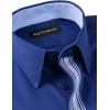 imagePaul Fredrick Mens Tailored Fit Comfort Stretch NonIron Solid Dress Shirt