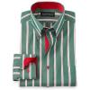 imagePaul Fredrick Mens Classic Fit Comfort Stretch NonIron Stripe Dress Shirt
