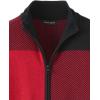 imagePaul Fredrick Mens Cotton Full Zip Mock Neck Sweater