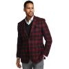imagePaul Fredrick Mens Wool Plaid Single Breasted Notch Lapel Sport Coat