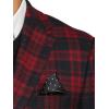imagePaul Fredrick Mens Wool Plaid Single Breasted Notch Lapel Sport Coat