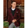 imagePaul Fredrick Mens Wool Plaid Single Breasted Notch Lapel Sport Coat