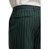 imagePaul Fredrick Mens Wool Stretch Stripe Single Pleat Suit Pants