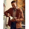 imagePaul Fredrick Mens Microfiber Corduroy Shirt Jacket