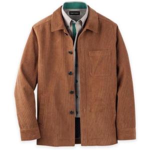 imagePaul Fredrick Mens Microfiber Corduroy Shirt Jacket