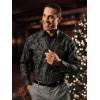imagePaul Fredrick Mens Classic Fit Comfort Stretch NonIron Botanical Dress Shirt