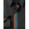 imagePaul Fredrick Mens Classic Fit Comfort Stretch NonIron Solid Dress Shirt