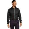 imagePaul Fredrick Mens Classic Fit Comfort Stretch NonIron Solid Dress Shirt