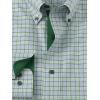 imagePaul Fredrick Mens Slim Fit Comfort Stretch NonIron Plaid Dress Shirt