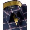 imagePaul Fredrick Mens Tailored Fit Comfort Stretch NonIron Check Dress Shirt