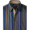 image:imagePaul Fredrick Mens Classic Fit Cotton Stripe Point Collar Casual Shirt