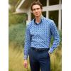 image:imagePaul Fredrick Mens Classic Fit NonIron Cotton Geometric Dress Shirt