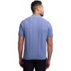 image:imagePaul Fredrick Mens Cotton Crochet VNeck PoloBlue