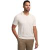 image:imagePaul Fredrick Mens Cotton Crochet VNeck PoloWhite