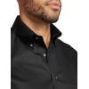 image:imagePaul Fredrick Mens NonIron 2ply Cotton Button Down Collar Dress Shirt Black 19 Neck 37 Sleeve
