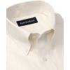 image:imagePaul Fredrick Mens NonIron 2ply Cotton Button Down Collar Dress ShirtEcru