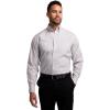 image:imagePaul Fredrick Mens NonIron 2ply Cotton Button Down Collar Dress ShirtGrey