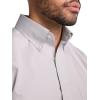 image:imagePaul Fredrick Mens NonIron 2ply Cotton Button Down Collar Dress ShirtGrey