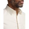 image:imagePaul Fredrick Mens NonIron 2ply Cotton Straight Collar Dress ShirtEcru