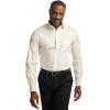 image:imagePaul Fredrick Mens NonIron 2ply Cotton Straight Collar Dress ShirtEcru